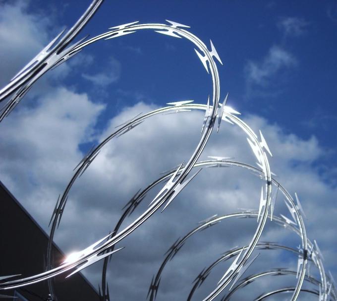 Elektro-Galvanized1.5mmx1.5mm Diamond Welded Razor Wire Mesh 4