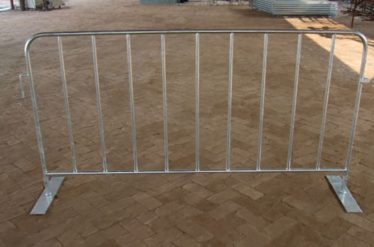 Temporary crowd control barrier, galvanized Pedestrian Barriers, french barricade